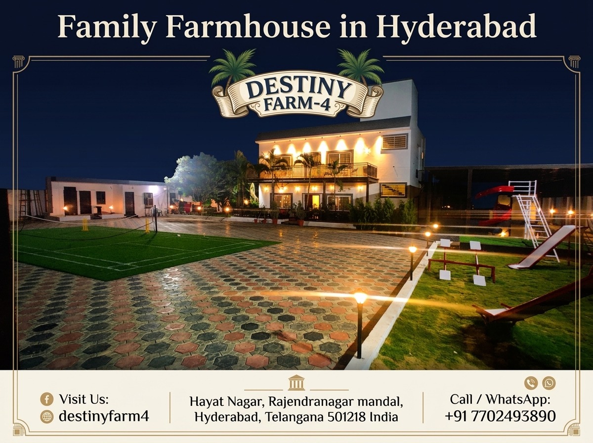 Best Family Farmhouse in Hyderabad Pool Fun & Stay 