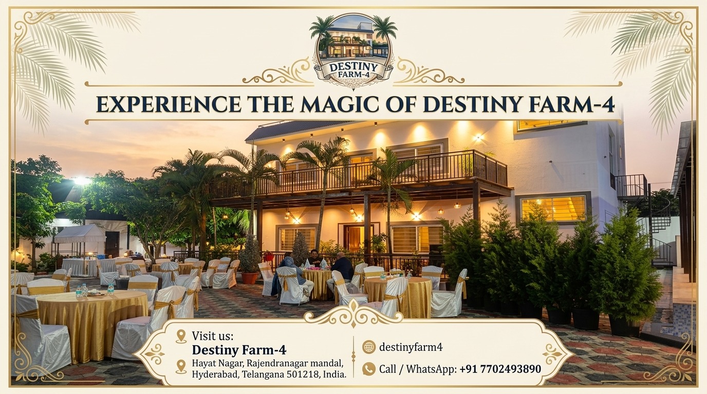 Best Farmhouses Near Hyderabad for Family Gatherings Events